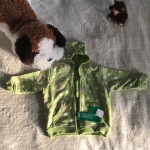 Zip-up baby hoodie